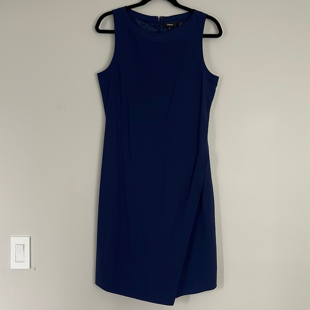 Theory Sheath Wool Sleeveless Dress Womens Sz 6